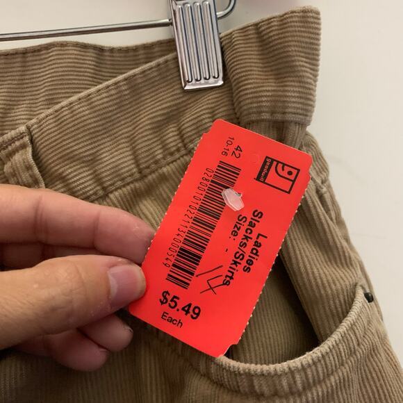 LAUREN JEANS CO Ralph Lauren Jeans Pants Vintage Corduroy Tan Khaki Straight Leg - Picture 12 of 12